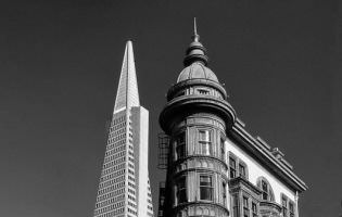 'Sentinel Building' y 'Transamerica Pyramid', San Francisco, EE. UU.