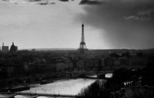 Atardecer en la torre Eiffel, Paris, Francia
